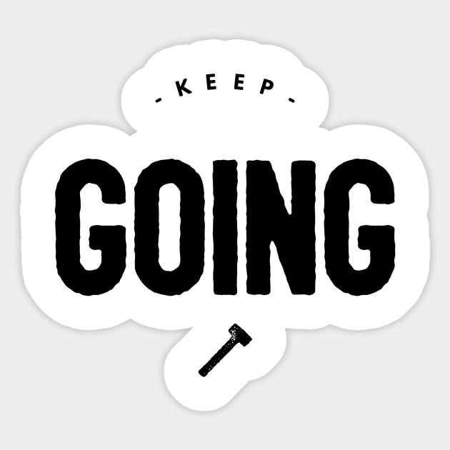 keep going Sticker by GMAT